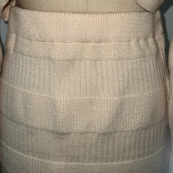 RoseDress High Waist Slit Long Sleeve Cropped Sweater Two Piece Dress Sz Small! - Picture 8 of 11